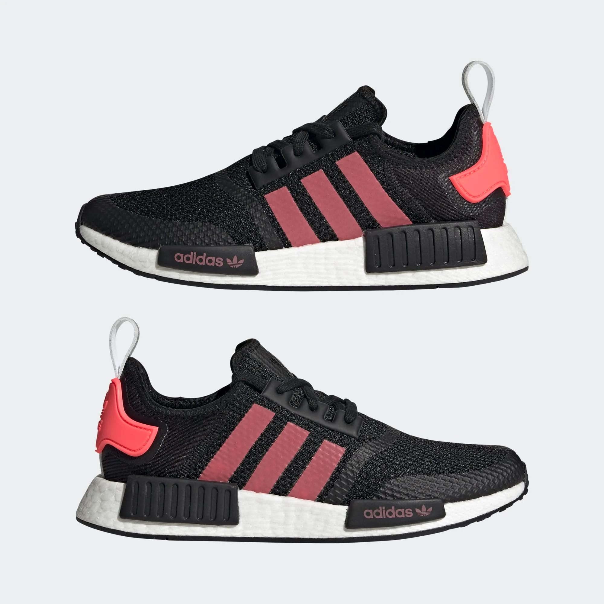 Adidas Men's NMD R1 Shoes - Core Black / Signal Pink / Cloud White