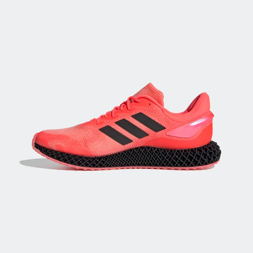 Adidas Unisex 4D Run 1.0 Shoes - Signal Pink / Core Black / Light Flash Orange