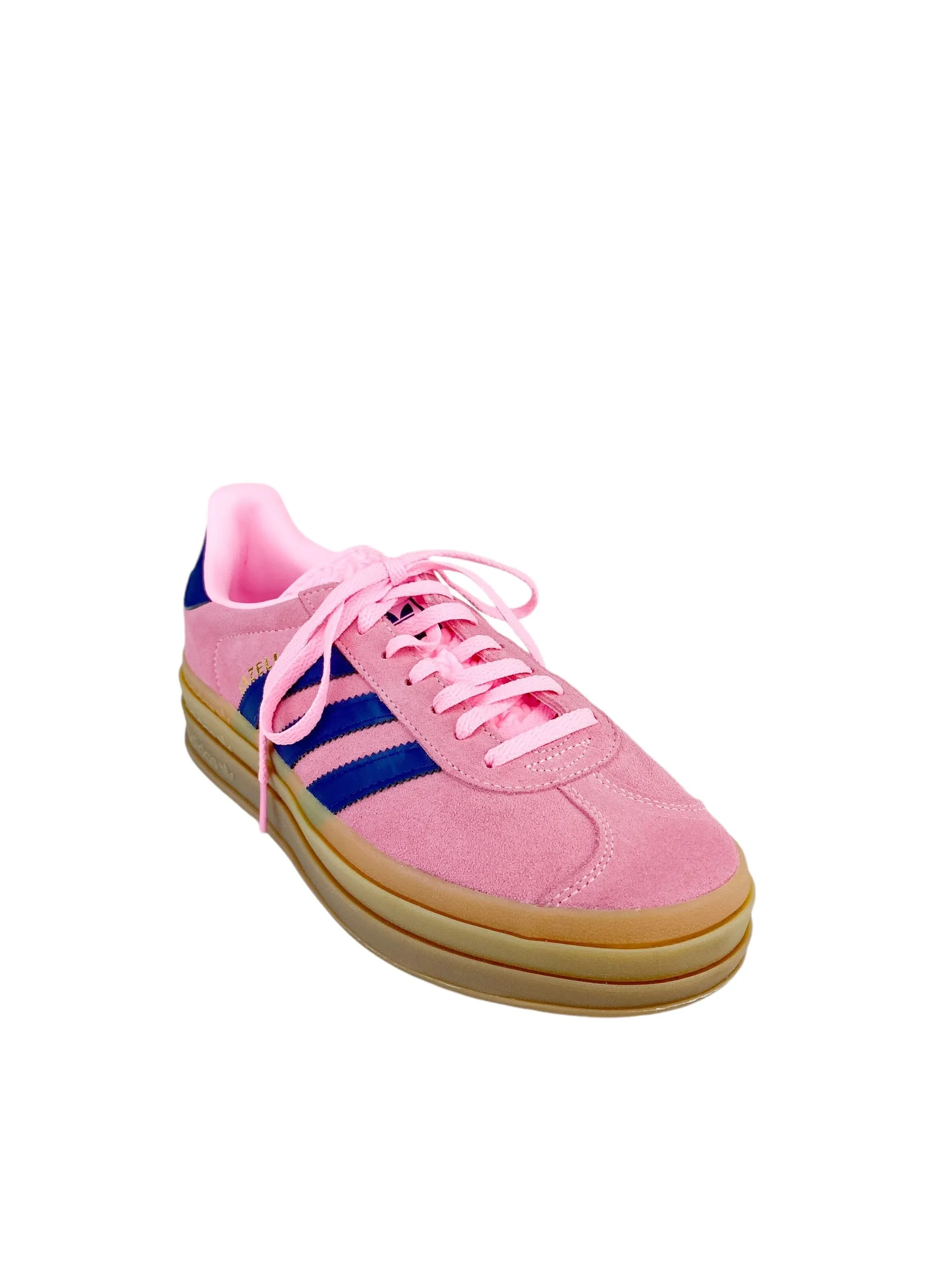 Adidas Women's Gazelle Bold Sneakers Pink Glow Vctry Size 9 (fits like 9.5)