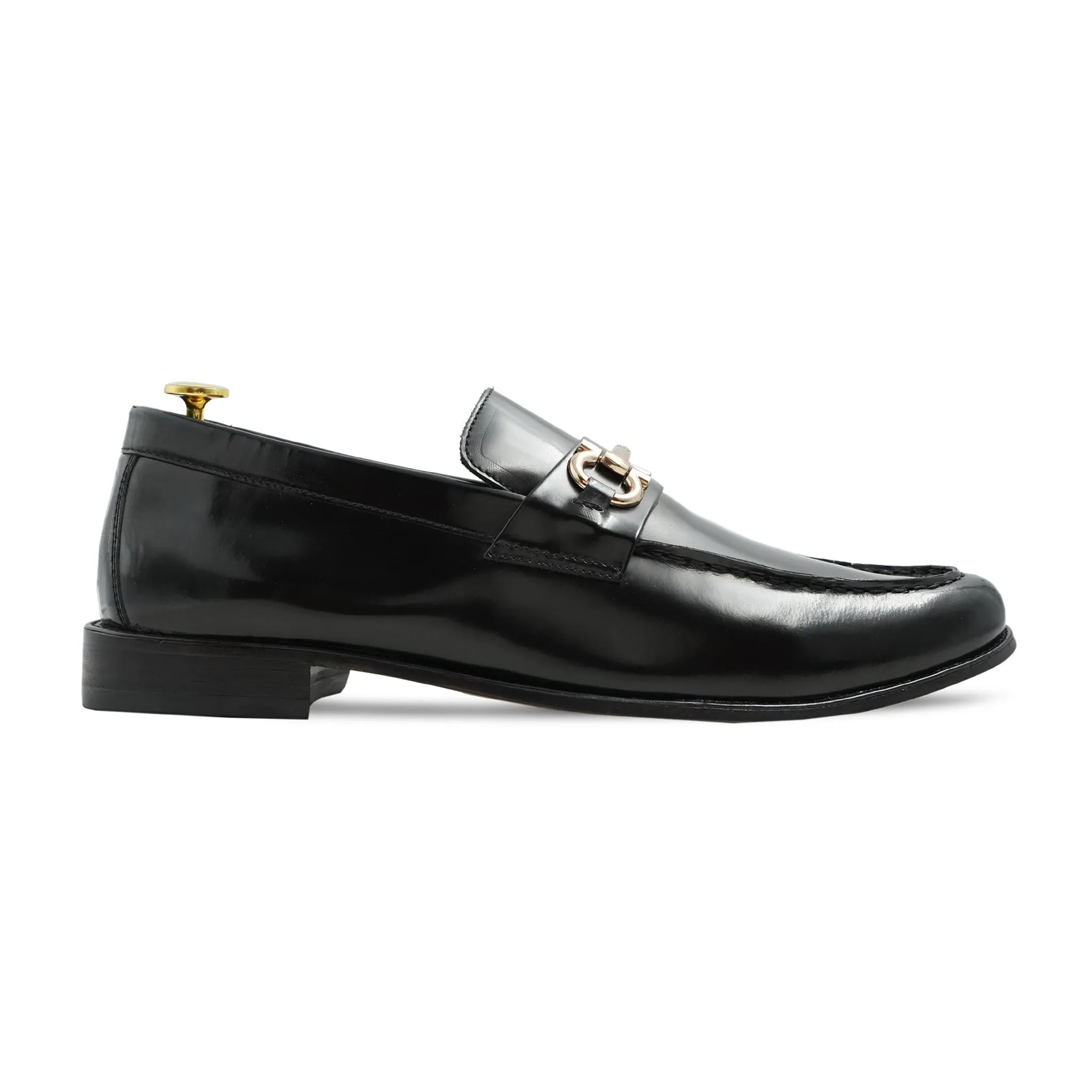 Atleta - Men's Black Box Leather High Shine Loafer