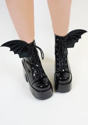 Bat Wings [Black] | SHOE ACCESSORY [PAIR]