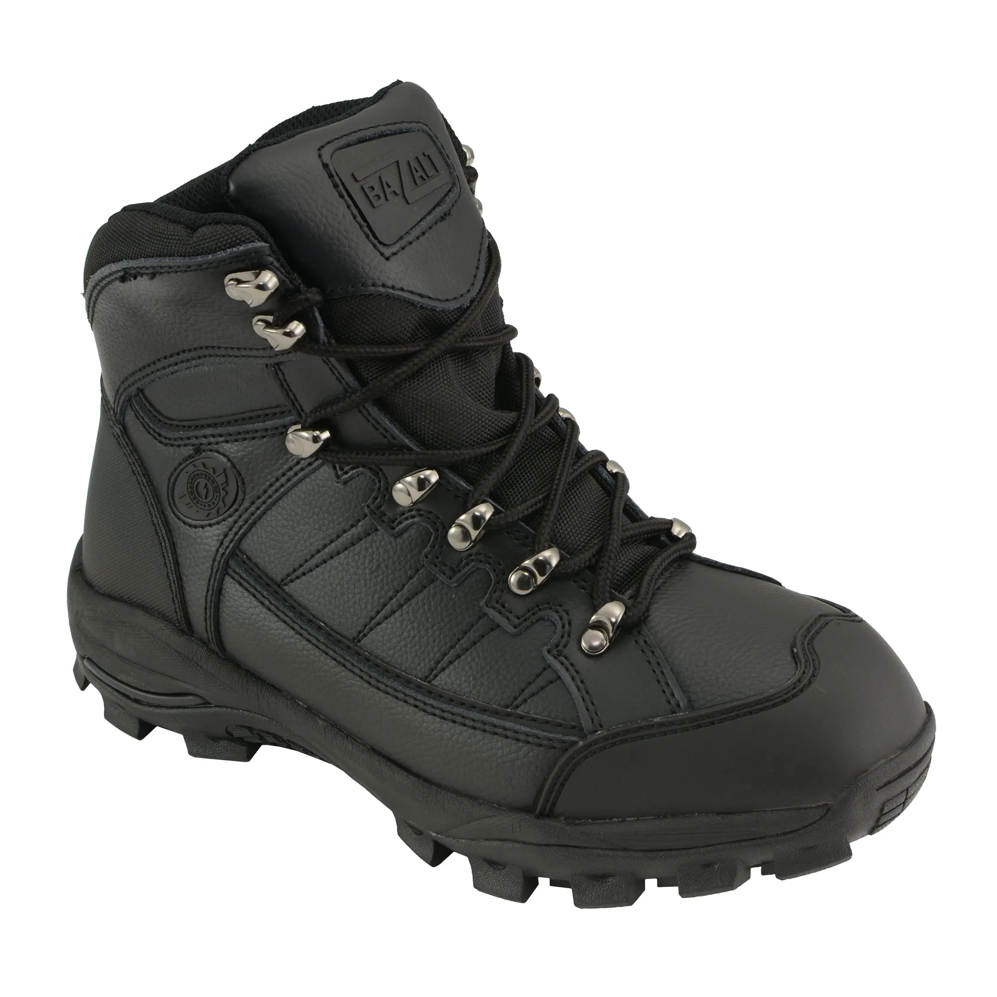 BAZALT-MBM9128-Men's Black Water & Frost Proof Leather Boots-BLK-7