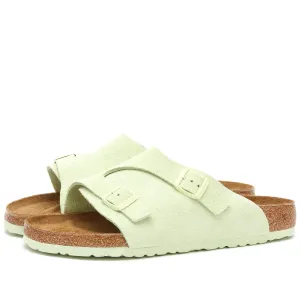 Birkenstock Zürich sandals in Faded Lime Suede