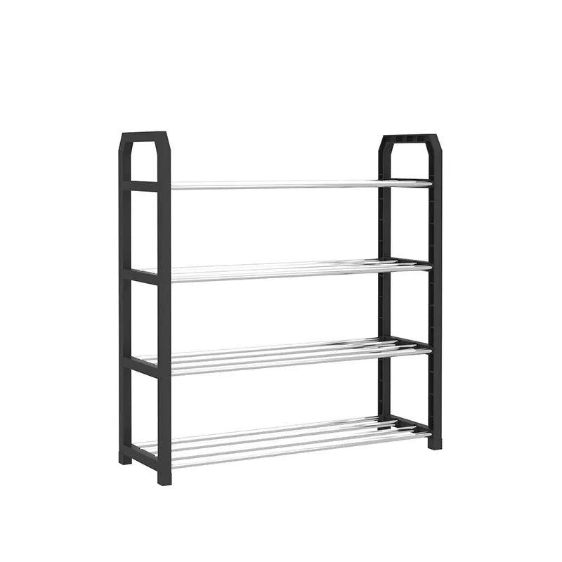 Black Simple Multi-layer Assembly Shoe Rack