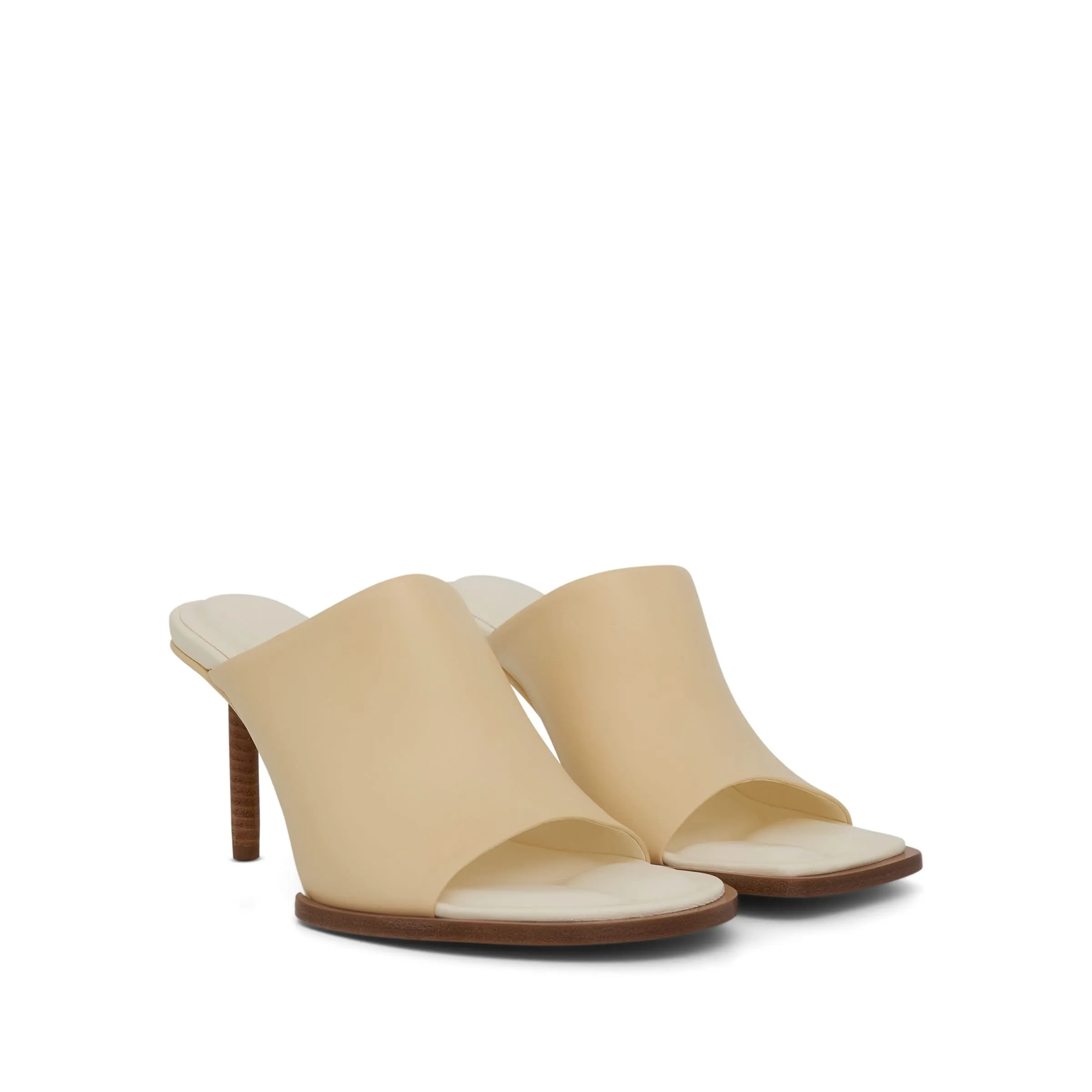 Carre Geometric Mules in Off White