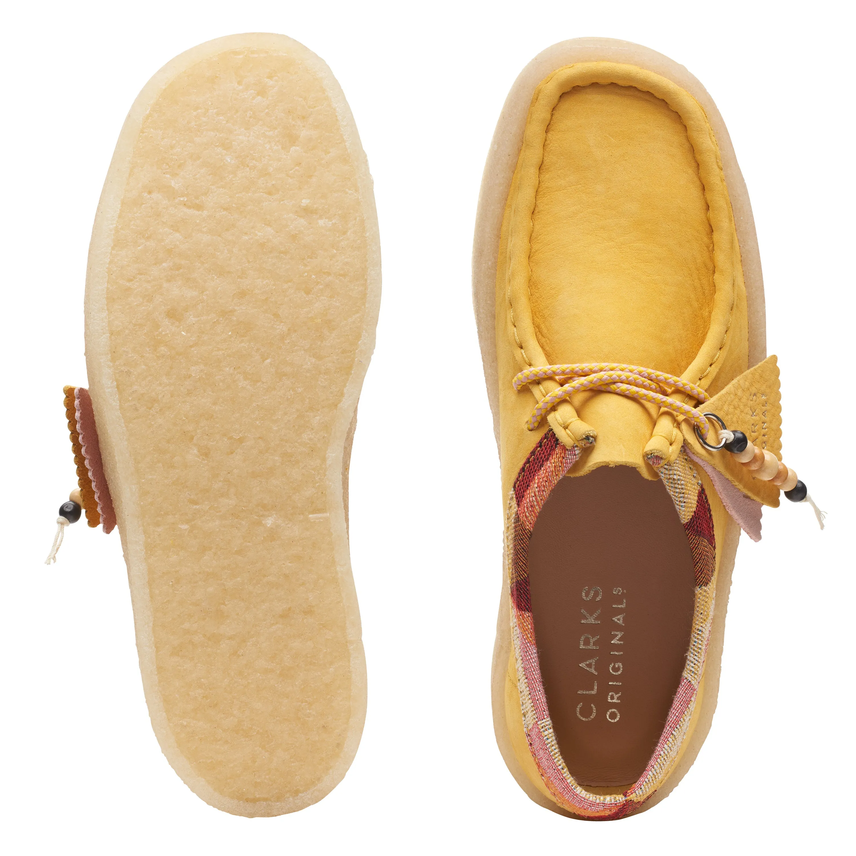 Clarks Originals Wallabee Cup Low Top Women's Yellow Nubuck 26165817