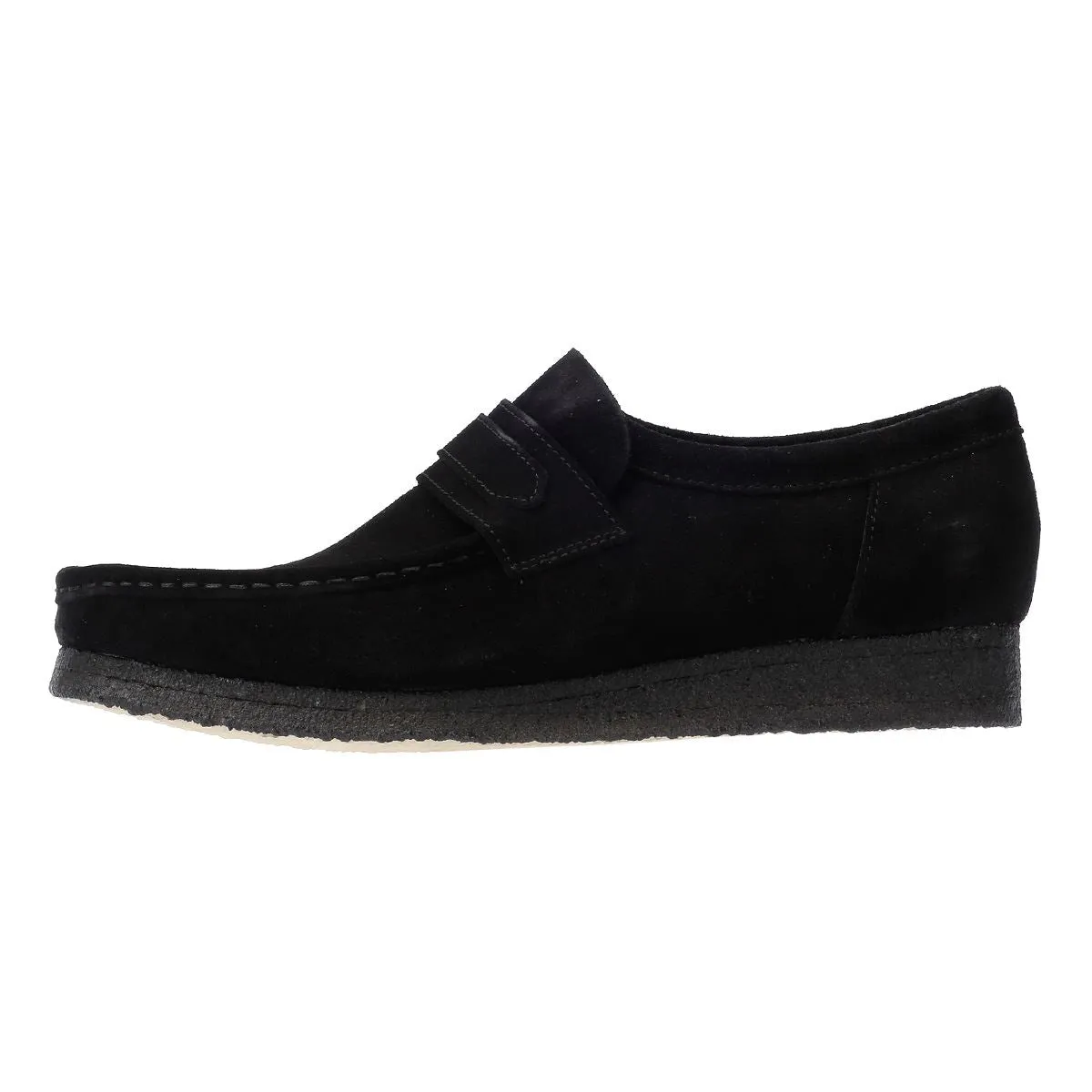 Clarks Originals Wallabee Loafer Men's Black Suede Shoes