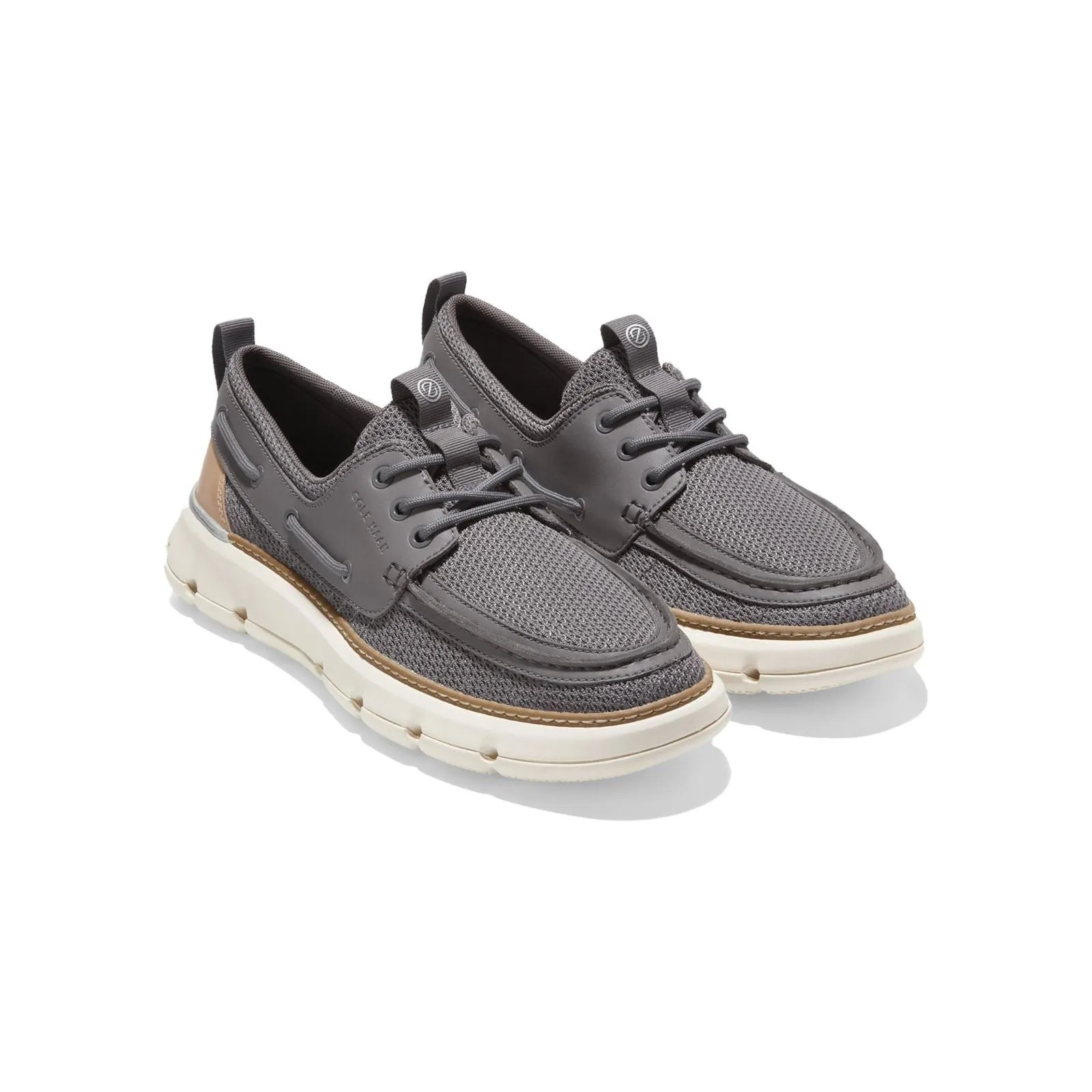 Cole Haan 4.ZeroGrand Regatta Nylon Men's Grey Boat Shoes