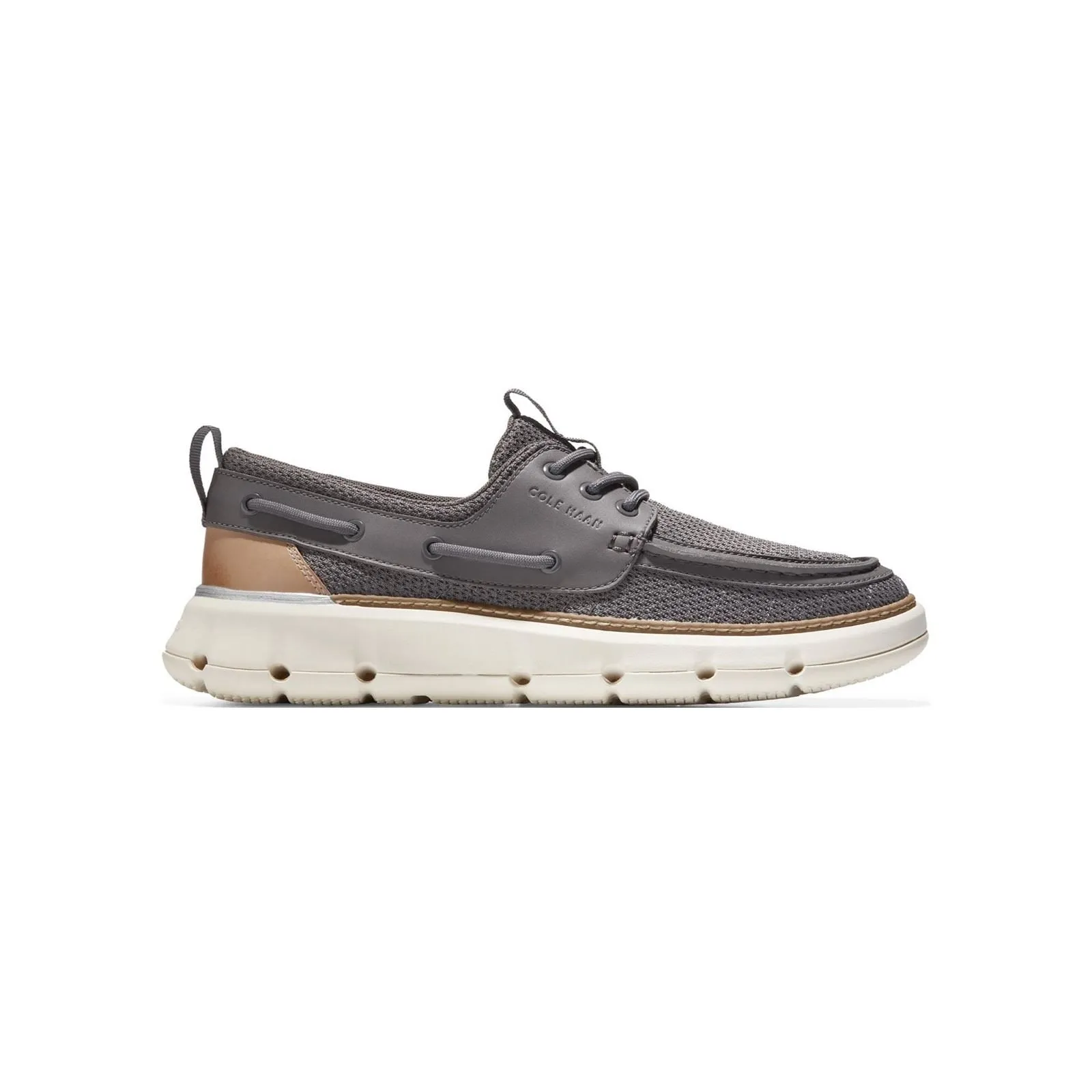 Cole Haan 4.ZeroGrand Regatta Nylon Men's Grey Boat Shoes