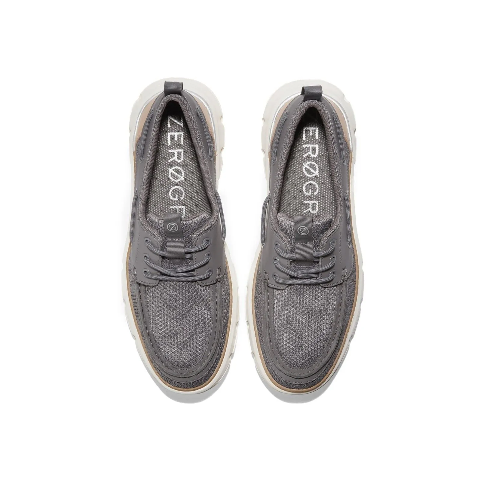 Cole Haan 4.ZeroGrand Regatta Nylon Men's Grey Boat Shoes