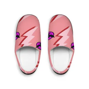 Crowgodshi Pink Lightning Indoor Slippers