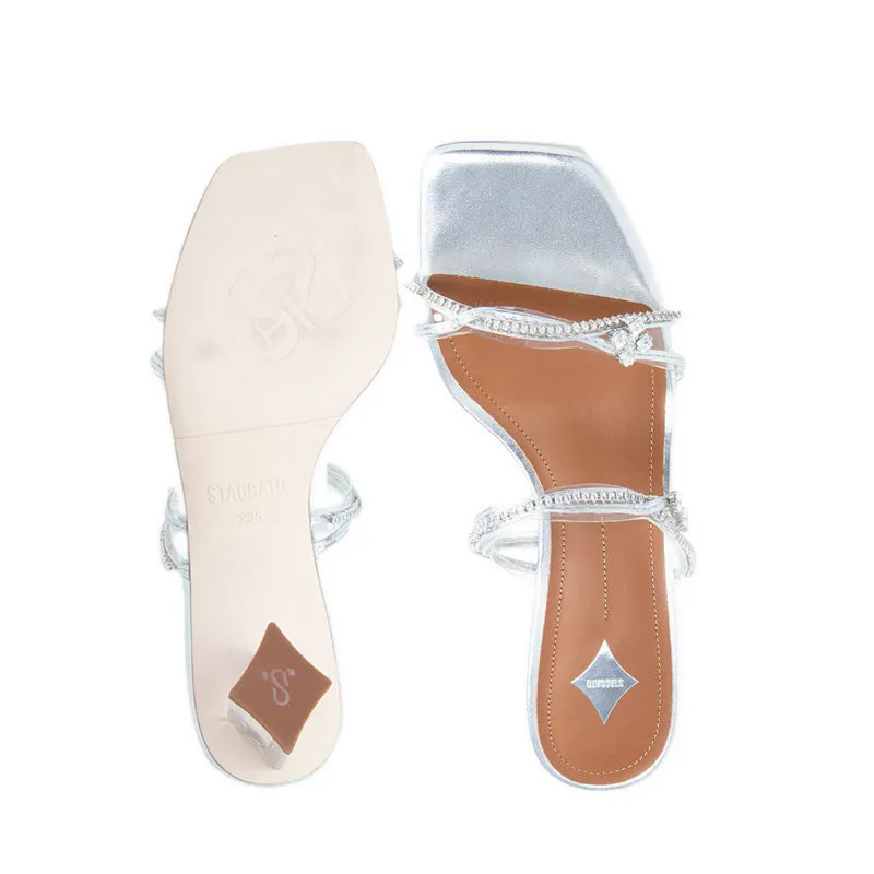 EBI60-SLR Sandal Heels - Silver