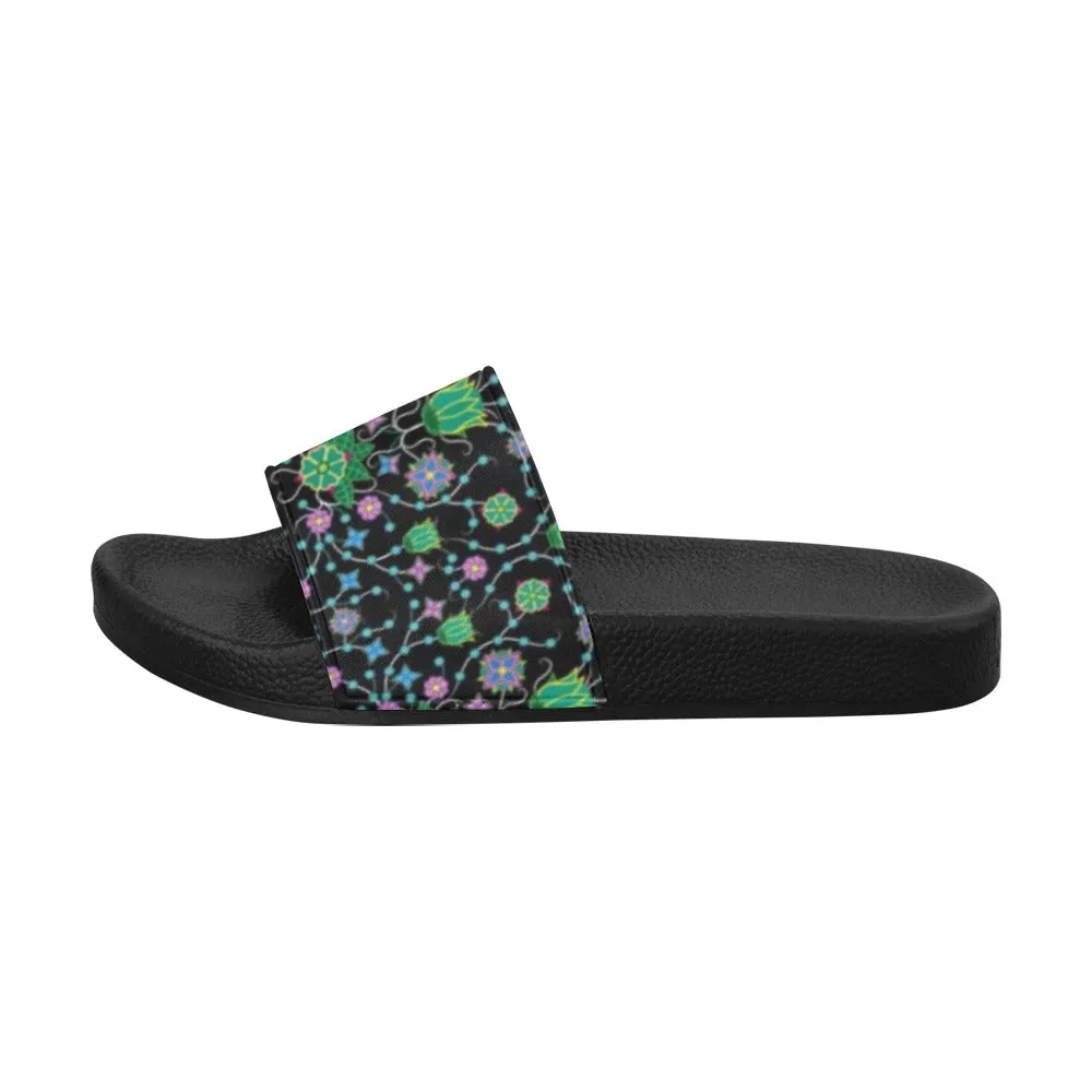 Floral Damask Garden Women's Slide Sandals