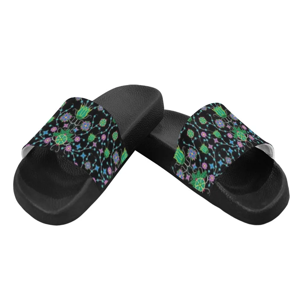 Floral Damask Garden Women's Slide Sandals