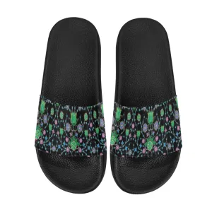 Floral Damask Garden Women's Slide Sandals