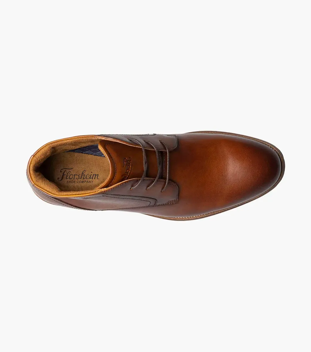 Florsheim "Rucci" Plain Toe Chukka Boot - Cognac