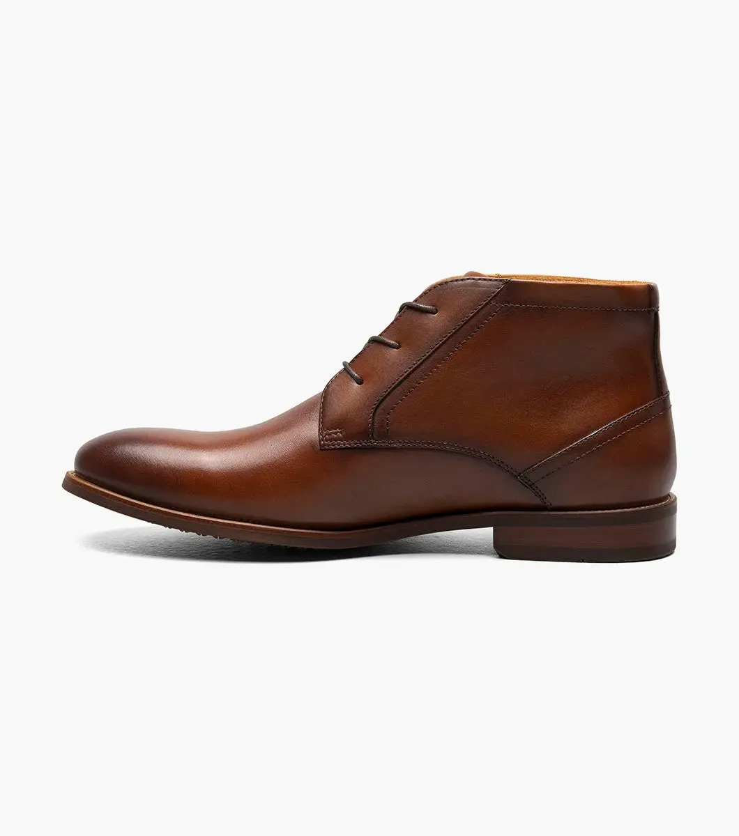 Florsheim "Rucci" Plain Toe Chukka Boot - Cognac