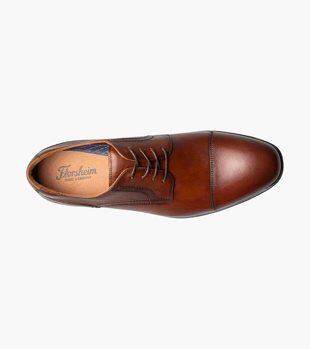 Florsheim "Zaffiro" Cap Toe Oxford Shoe - Cognac