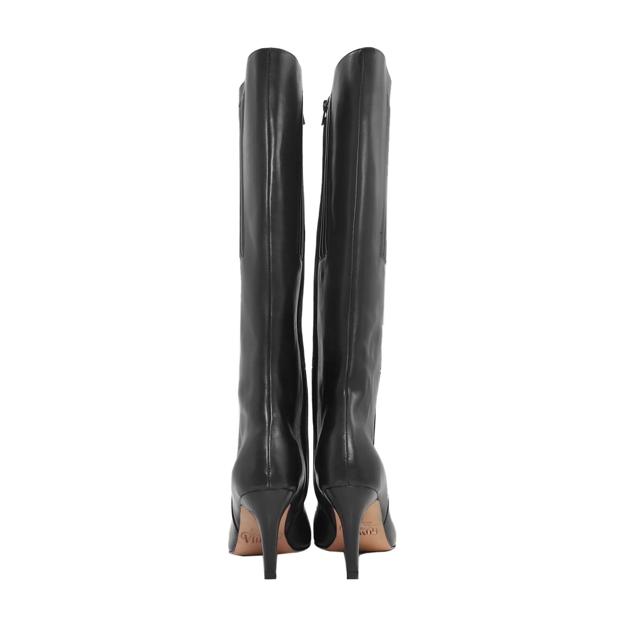 Krakow - Ladies Black Calf Leather Long Boot