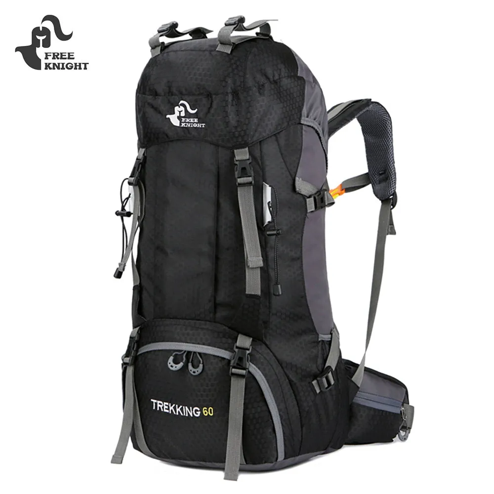 Large 60L Climbing Backpack with Rain Cover