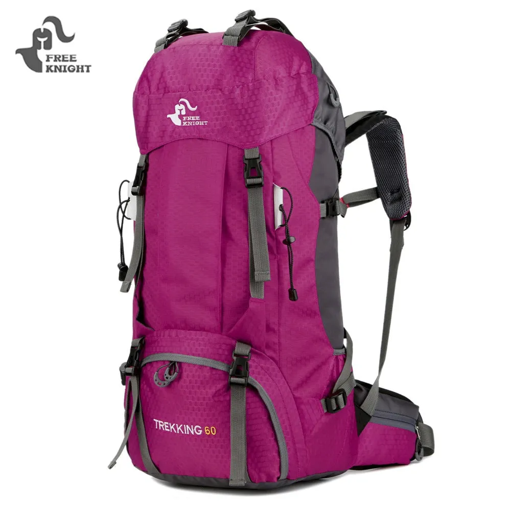 Large 60L Climbing Backpack with Rain Cover