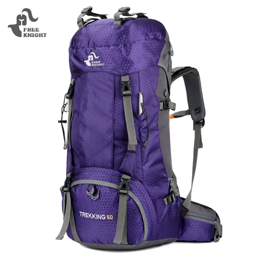 Large 60L Climbing Backpack with Rain Cover