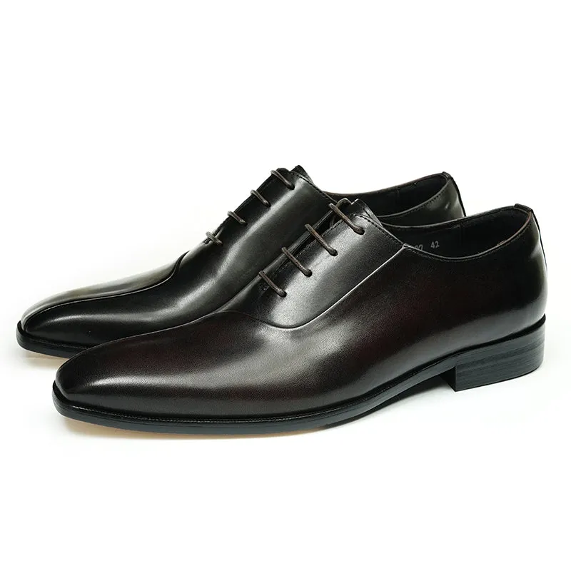 LeatherLux Lace-Up Formal Dress Shoes