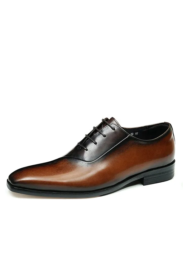 LeatherLux Lace-Up Formal Dress Shoes