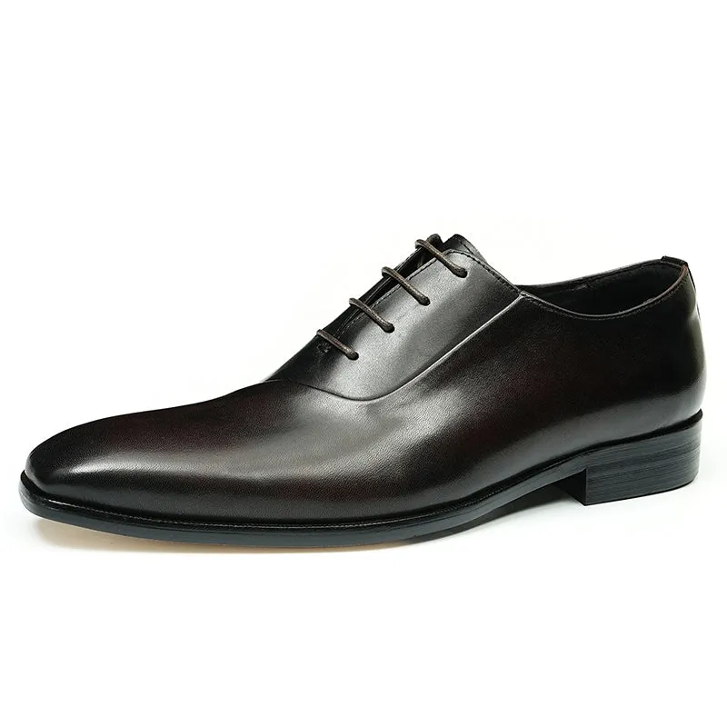 LeatherLux Lace-Up Formal Dress Shoes