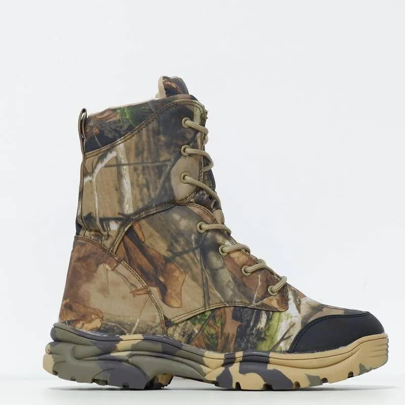 Leaves Printed Camouflage Hiking And Climbing Boots