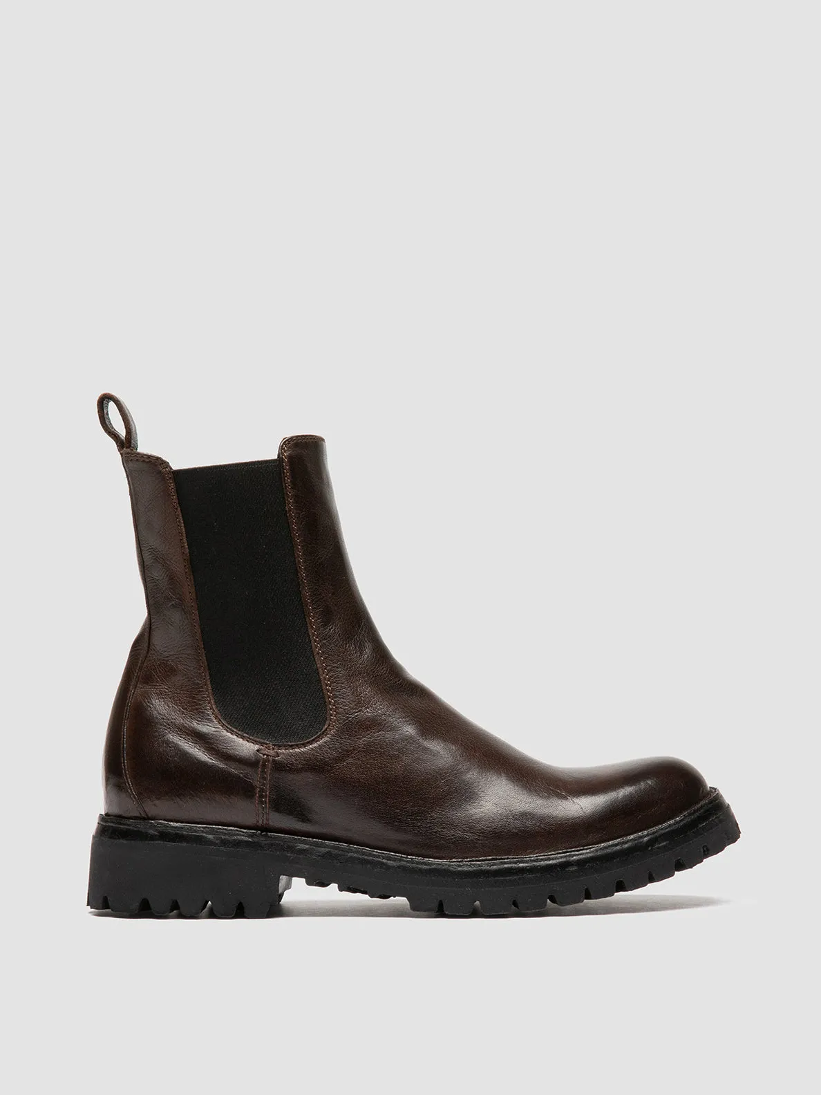 LORAINE 004 - Brown Leather Chelsea Boots