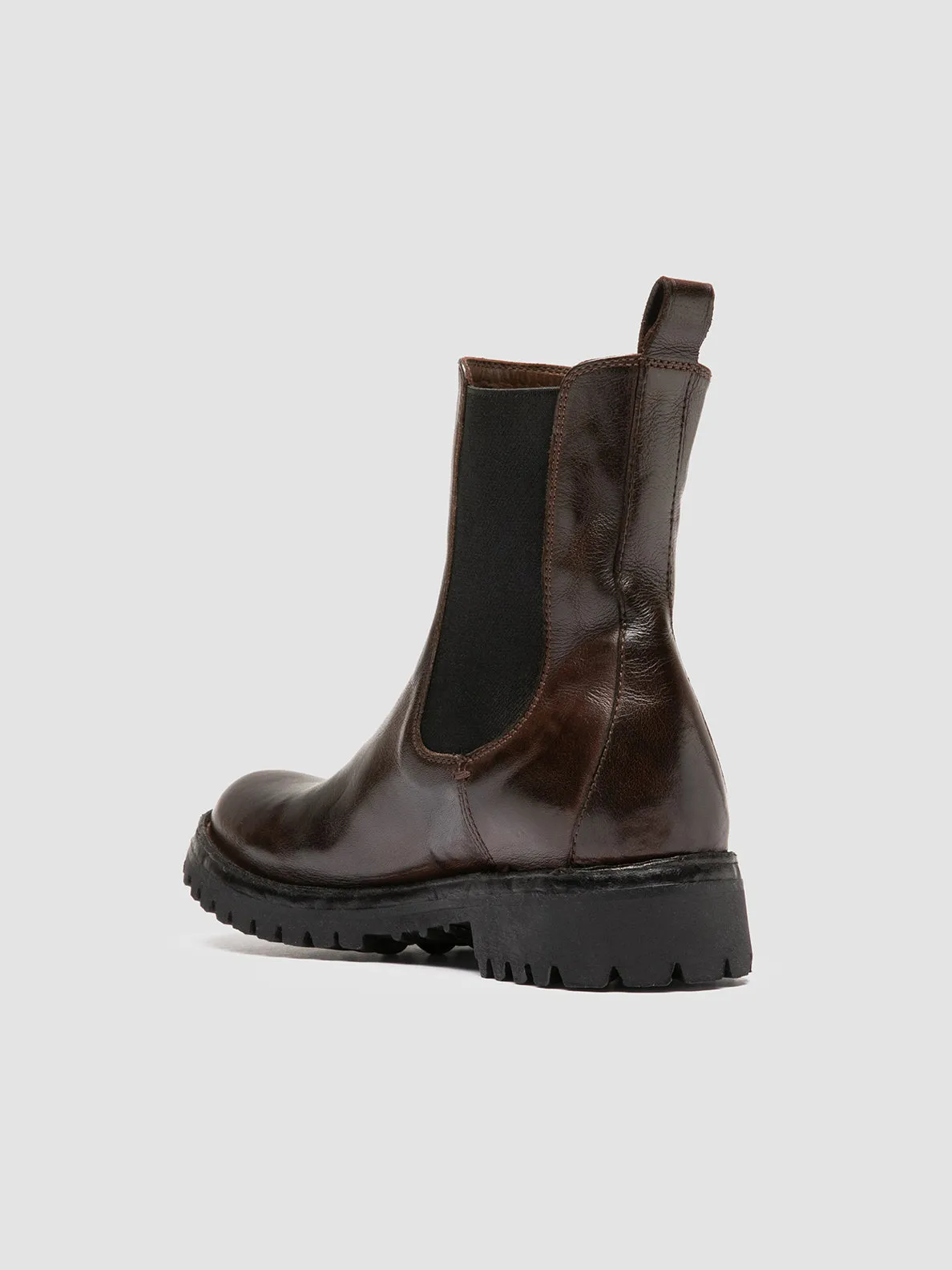 LORAINE 004 - Brown Leather Chelsea Boots