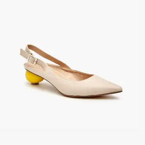 Spherical Heeled Slingback