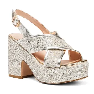 Stella X Gold Platform Sandals