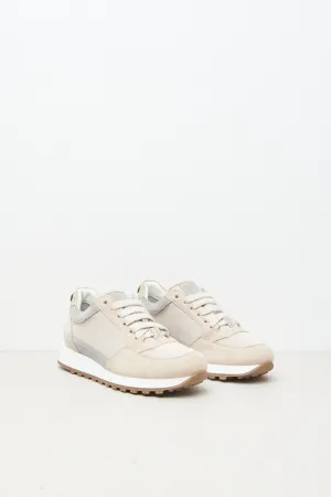 Suede nubuck leather sneakers