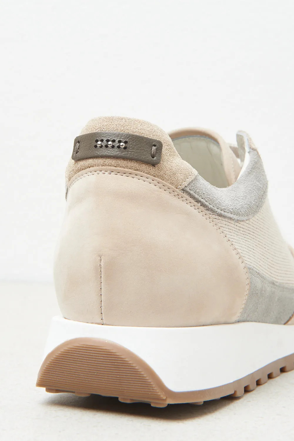 Suede nubuck leather sneakers