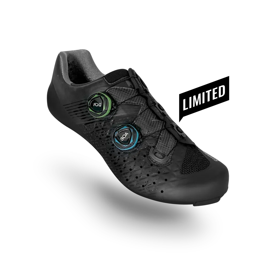 SUPLEST Road Cycling Shoes Pro - Black/Open LTD