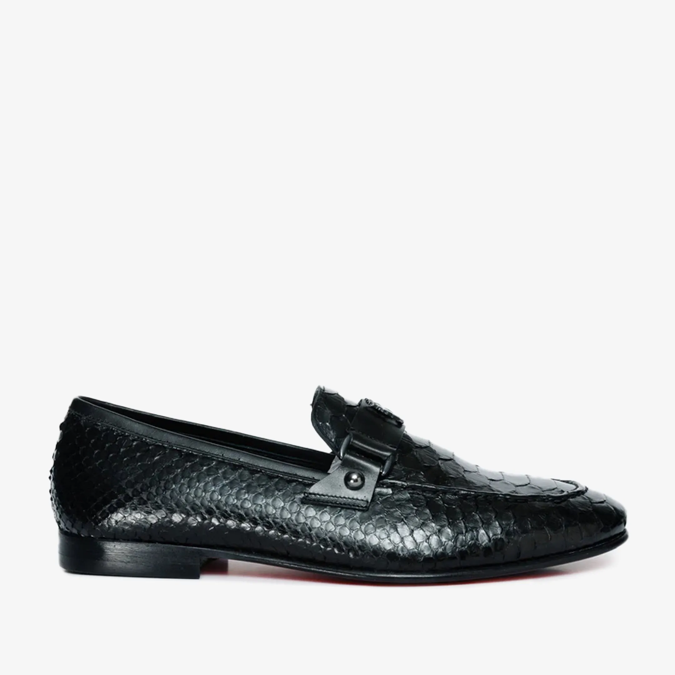 The Boss Pyth Black Shoe Bit Loafer Men Shoe