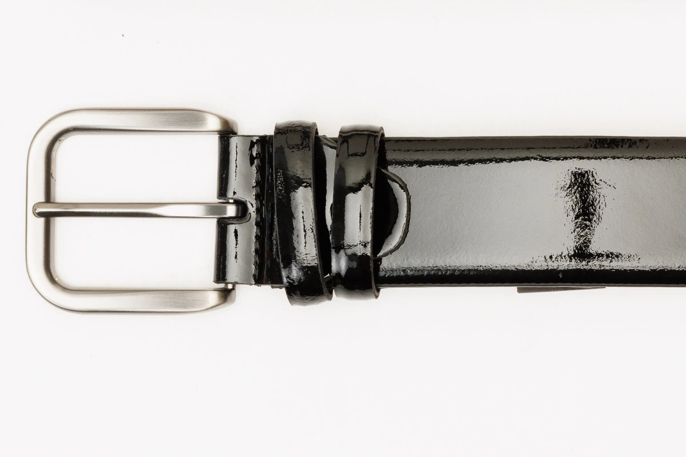 The Dodoma Black Patent Leather Belt