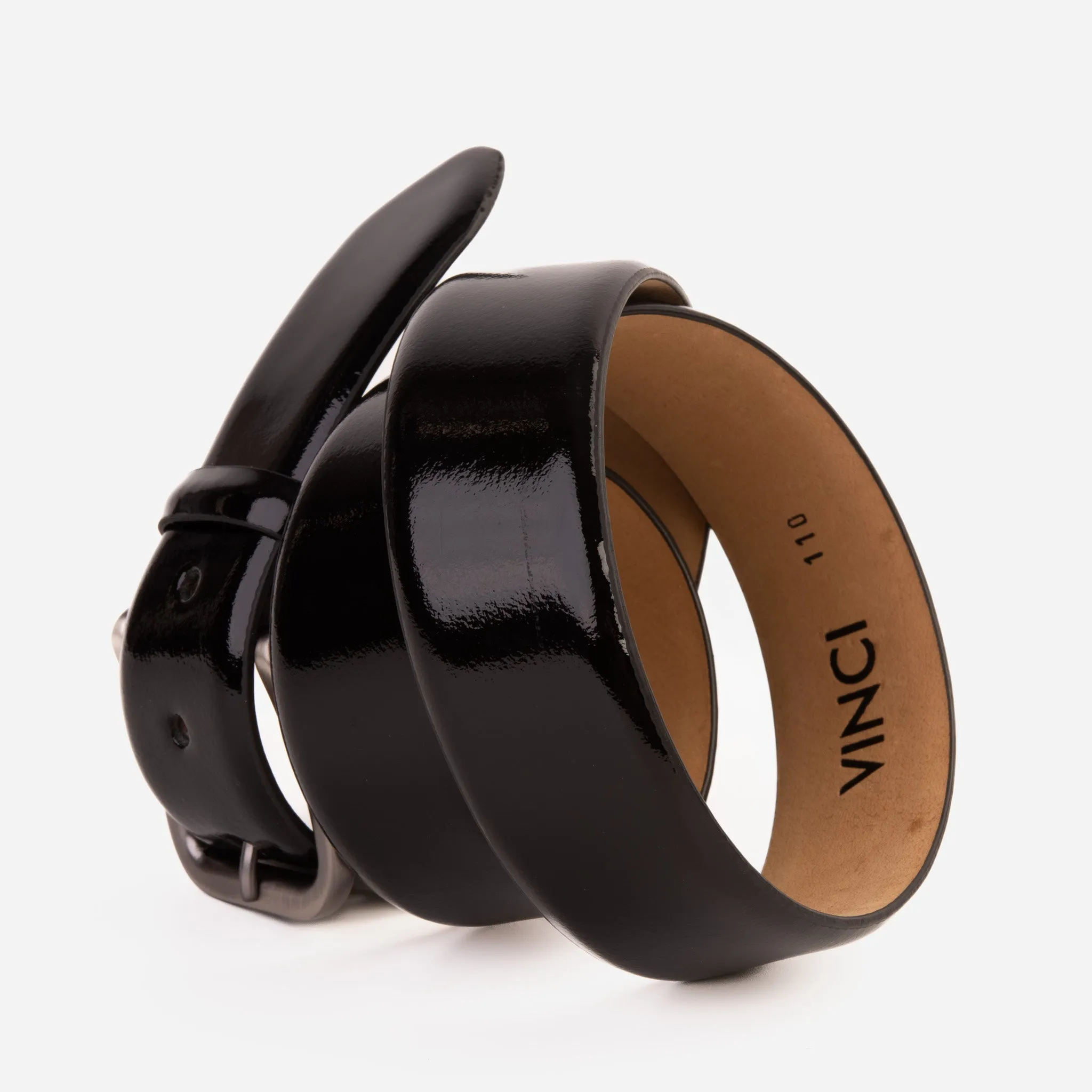 The Dodoma Black Patent Leather Belt