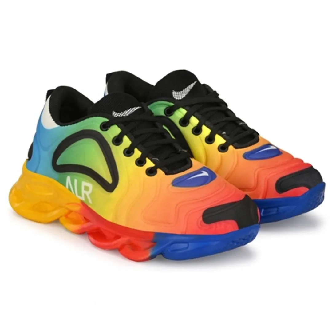 trendy multicolour sports shoes for men's