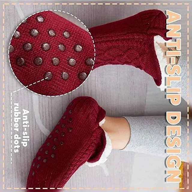 Women Non-Slip Thermal Socks Slippers