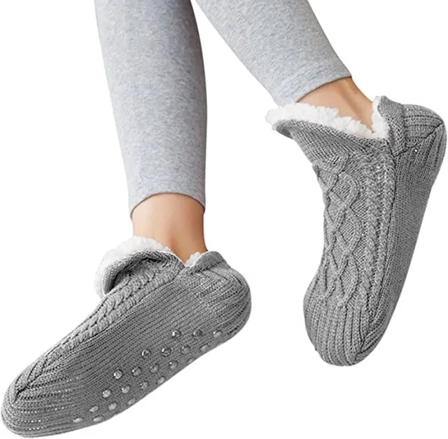 Women Non-Slip Thermal Socks Slippers