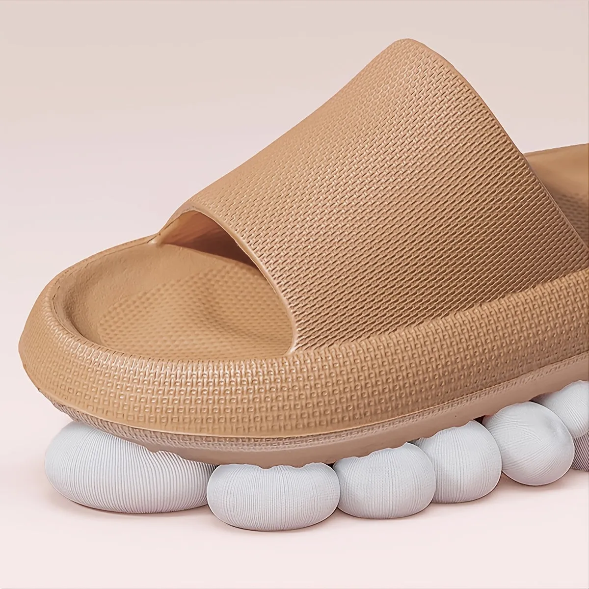 Women's Ultra Soft Platform Non-Slip Quick-Drying Open Toe Pillow Slippers